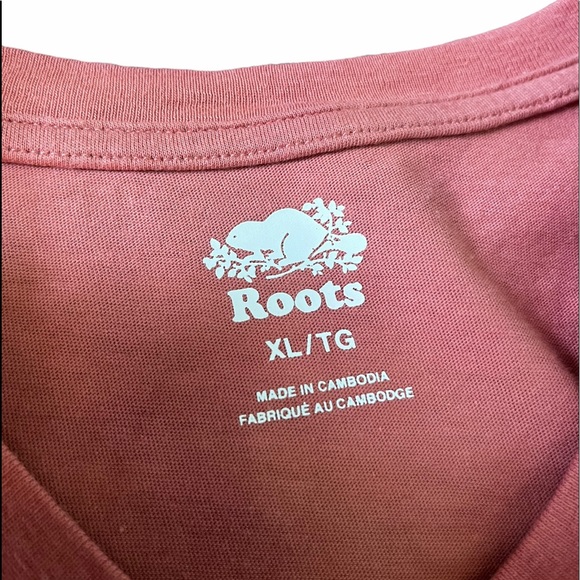 X-Large Salmon Pink Roots T-Shirt - Picture 4 of 4